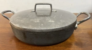 Vintage Magnalite GHC 10 Zoll Bratpfanne Doppelgriffe Tiefe Pfanne mit Deckel USA - Bild 1 von 8