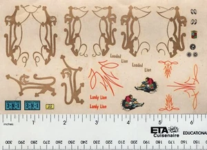 AMT Decal Only Not A Kit #PT-115 Loaded Lion Landy Lion 1:25th. Waage NOS - Bild 1 von 1