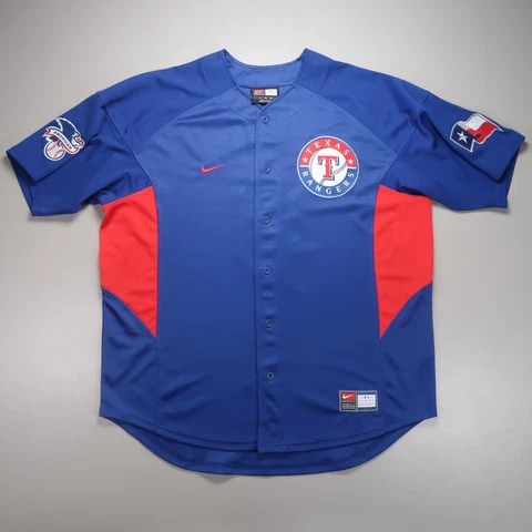 Texas Rangers Jersey Mens Extra Large Blue Nike Authentic Hank Blalock Cover