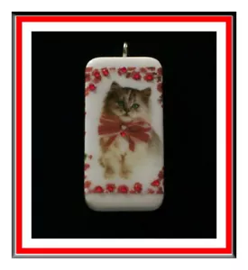 VALENTINE MAINE COON KÄTZCHEN ANHÄNGER BELADEN MIT SWAROVSKI KRISTALLEN & BOX - Bild 1 von 1