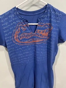 T-shirt donna University of Florida Gator ragazza logo taglia large senza etichetta - Foto 1 di 5