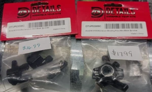 Hobby Details Black SCX10 II DTUP03008 C-Hub & DTUP03009 Steering Knuckles - Picture 1 of 21