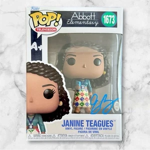 Quinta Brunson signed handsigniert Janine Teagues Funko Pop Abbott Elementary PSA - Bild 1 von 2