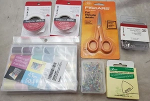 Sewing Lot Superior Quality Polyester Thread Reels Chalk Fiskars Scissor Sewing - Picture 1 of 3