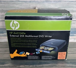 HP dvd1040e Externer 20X Multiformat DVD Brenner LightScribe Software DVD-Ram - Bild 1 von 5