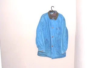 VTG LL Bean Chore Coat Jacket Mens 2XL Denim Corduroy Collar removeable lining - Picture 1 of 6