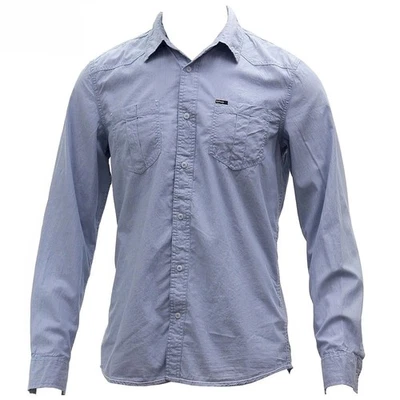 Buffalo Blue Men's Sanler Vintage Blue Long Sleeve Button Down Striped Shirt - Image 1 of 2