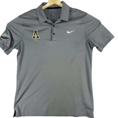 Camisa polo de golf Nike de fútbol americano mediana de los Apalaches State Mountaineers para hombre Foto 1 de 4