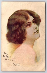 Mi último kit de fotos vintage retrato de niña antiguo Nickleville Pennsylvania - Imagen 1 de 2