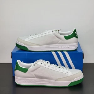 Scarpe da ginnastica Adidas Rod Laver uomo taglia 11,5 bianco verde sneakers casual - Foto 1 di 8