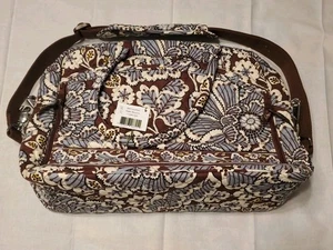 Bolso de viaje para computadora portátil Vera Bradley Metropolitan Slate Blooms nuevo con etiquetas 11266-062 - Imagen 1 de 5
