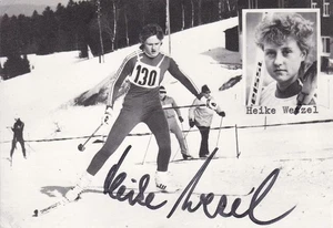 Heike WEZEL - DDR, Gold Jun.-WM 1988 Skilanglauf, Original-Autogramm! - Picture 1 of 1
