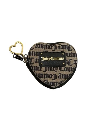Monedero retro Y2K Juicy Couture corazón escritura gótica logotipo brillante encanto Foto 1 de 4