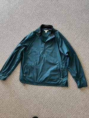 Chaqueta de golf cortavientos Lady Hagen 1/4 cremallera VERDE OSCURO deportiva activa talla M Foto 1 de 4