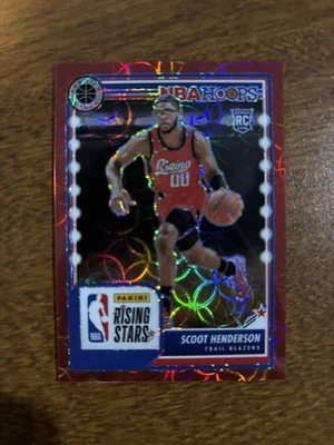 ✨2023-24 Hoops Premium Stock SCOOT HENDERSON RED SCOPE 2/88 Rookie RC #280 - Image 1 of 3