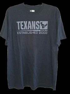 NFL HOUSTON TEXANS 100 % Baumwolle "EST 2002" schwarz T-Shirt Herren X-Large NEU - Bild 1 von 3