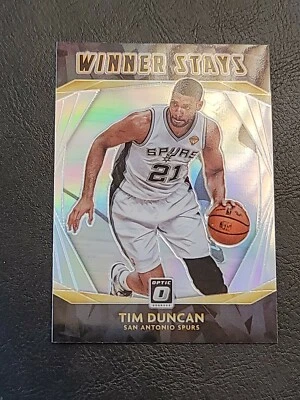 🔥  2020-21 Panini Optic Tim Duncan Winner Stays Silver Holo Prizm 2021 SP 🔥  - Image 1 of 4