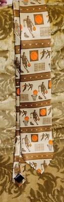 "Corbata vintage Ralph Marlin retro temática de baloncesto 58"""  Foto 1 de 4