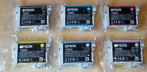 Cartuchos originales Epson T0801 T0802 T0803 T0804 T0805 T0806 tintas originales T0807 - Imagen 1 de 3