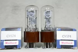 NOS/NIB Matched Pair Mullard EZ35/CV574/6X5GT Bottom Square Getter UK 1964 - Bild 1 von 17