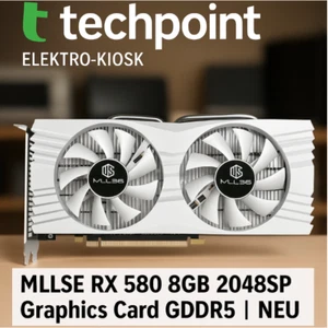 🎮 Carte graphique MLLSE RX 580 8 Go 2048 SP carte graphique PC carte vidéo GDDR5 | NEUF - Photo 1/22