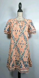 Kindred Anthropologie Size Small Midi Dress Puff Short Sleeve Lined NWT - Picture 1 of 11