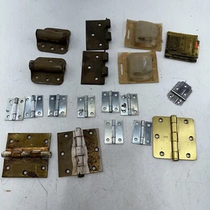 LOT of Vintage Door HINGES antique parts- great patina - Picture 1 of 13