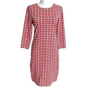 Vestido J McLaughlin Shift S Sophia Catalina Tela Marsella Geo Trabajo Viaje Nuevo - Imagen 1 de 13