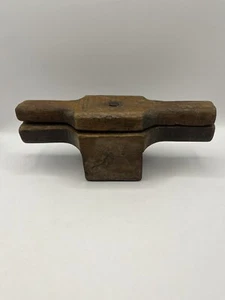 Antique Wooden Kitchenware Juicer Original Old Hand Carved READ - Picture 1 of 7