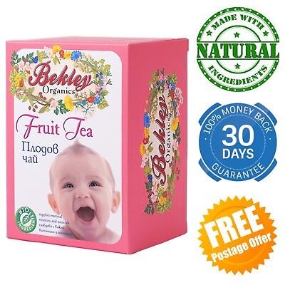 Baby Fruta Té Orgánico Hierbas Rosa Mosqueta Hinojo Apple Natural Infantil Niño Vitaminas • 9.34€