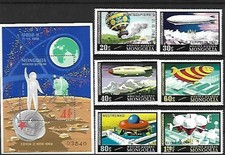 403543 / Asien ** MNH LOT Mongolei SPACE ZEPPELIN