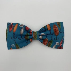 Handmade Fishing Spinner Bait Spinnerbait Lures Fish Hook Clip On Bow Tie - Picture 1 of 6