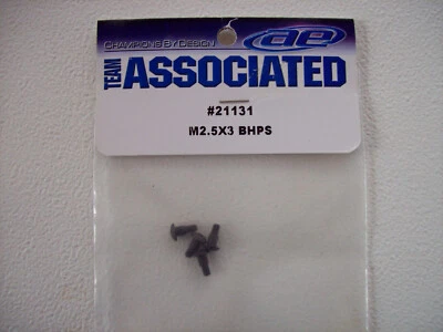 Team Associated 21131 RC18 M2.5x3mm Button Head Phillips Screws (4) - Image 1 of 3