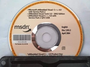 Microsoft eMbedded Visual C++ 4.0 & Visual Tools 3.0 Full Version w/ Product Key - Picture 1 of 1