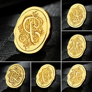 26 Letters Wax Seal Stamp Metal Head Wax Sealing Party Invitation Embossed Tool - Picture 1 of 38