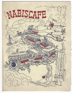 Rare 1949 Nabiscafe Nabisco Cafe Drinks Beverage Menu Ritz Uneeda Lorna Doone - Bild 1 von 4