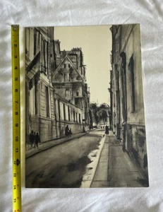 Autograph French Impressionist Bernard Lamotte Noel  On Print - Picture 1 of 3