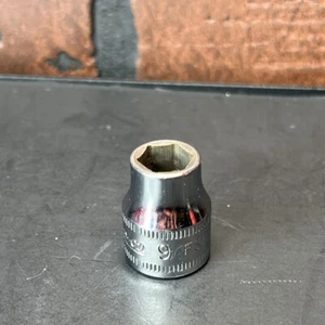 Snap-on 9mm 3/8" Drive 6-Point Metric Chrome Socket USA FSM91 9 MM - Picture 1 of 14
