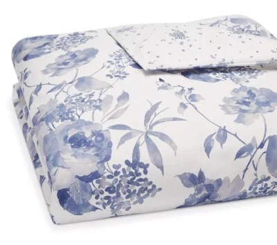 Funda nórdica Anne De Solene Marquise King algodón grapado largo azul/blanco nueva Foto 1 de 4