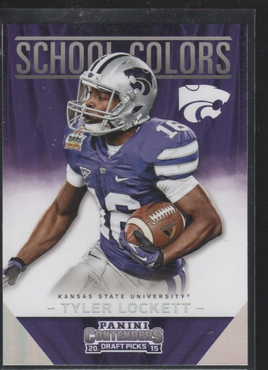 TYLER LOCKETT  2015 PANINI CONTENDERS DRAFT PICKS SCHOOL COLORS ROOKIE #38 - Image 1 of 1