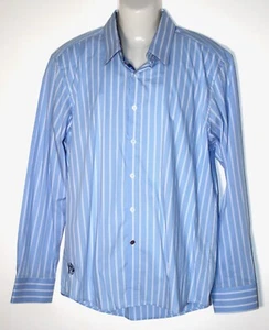 John Lennon by English Laundry Mens SizeXL Blue &White Logos Flip Cuffs Planets - Picture 1 of 12