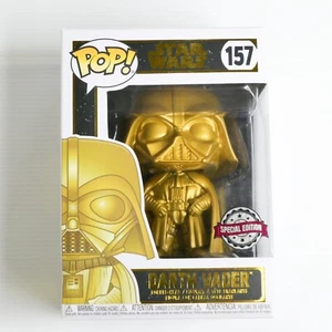 FUNKO POP! STAR WARS : Darth Vader Gold Chrome Pop! #157 (SPECIAL EDITION) BNIB - Picture 1 of 7