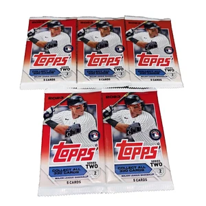 (5)2023 Topps Series 2 Baseball-5 Card Packs-Factory Sealed-Free Shipping- - Picture 1 of 5