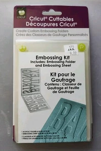 RETIRED Cricut Cuttables EMBOSSING KIT - Create Your Own Custom Embossing Folder - Picture 1 of 2