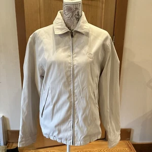Vintage Men’s Timberland Jacket Small. Cream Color. Lined. Water/wind Resistant - Picture 1 of 9