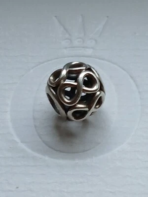 Original Pandora Element Charm, Liegende 8, Ewigkeit, Acht, retired - Bild 1 von 3
