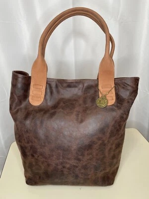 Bolso de Mano American West Truelu Cuero Fino con Forro Denim Alta Calidad Foto 1 de 4