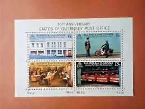 More details for p......guernsey stamps 1979 post offices ,mini sheet mnh