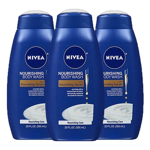 NIVEA Pflegendes Pflege Duschgel mit Serum, 3er Pack, 20 flüssige Unzen - Bild 1 von 14