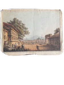 1810 Aquatint Kirklisia di Luigi Mayer/William Watts vedute nei domini ottomani - Foto 1 di 8
